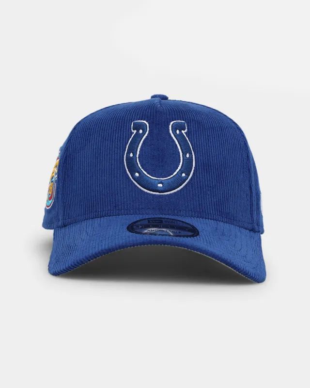 New Era Indianapolis Colts 'NFL Season' Corduroy 9FORTY A-Frame Snapback Blue/OTC sold by Culture Kings