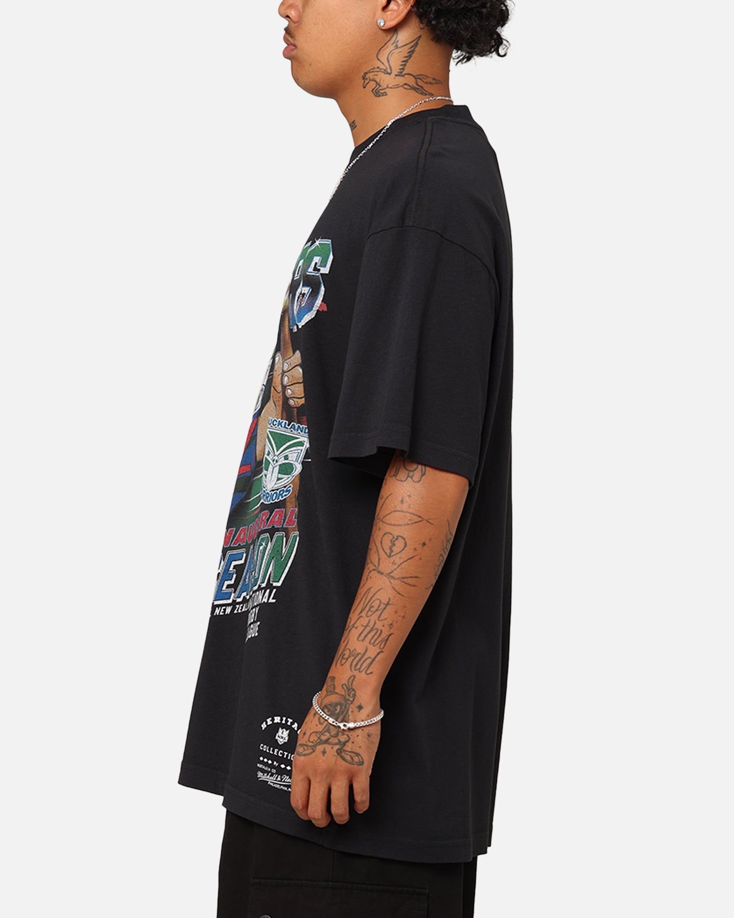 Mitchell & Ness New Zealand Warriors Inaugural Season T-Shirt Faded Black sold by Culture Kings product image thumbnail 5