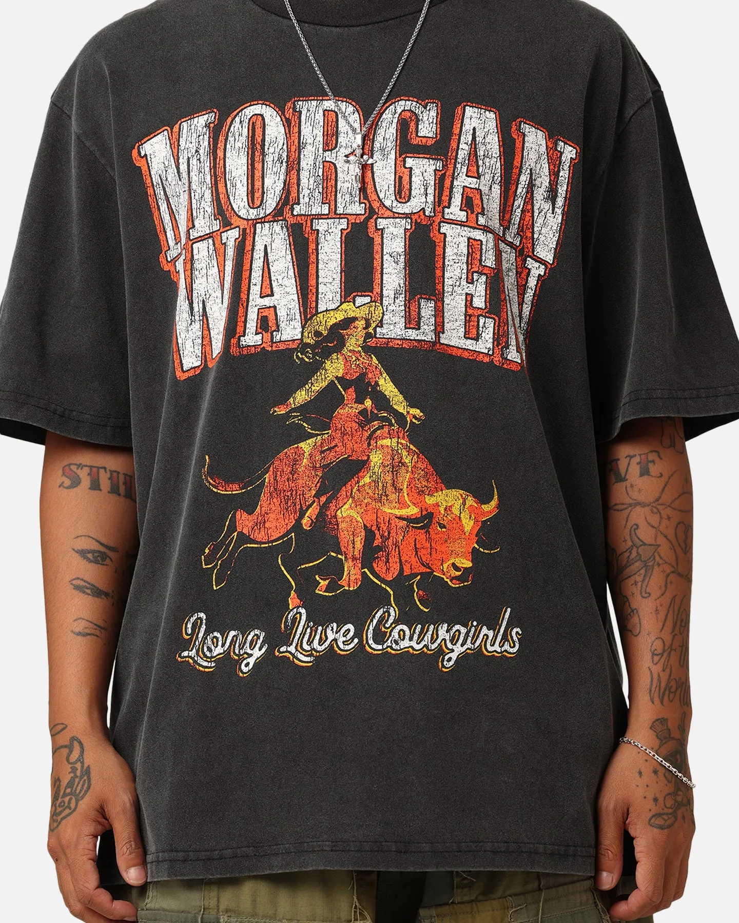 Morgan Wallen Long Live Cowgirls T-Shirt Washed Black sold by Culture Kings product image thumbnail 4