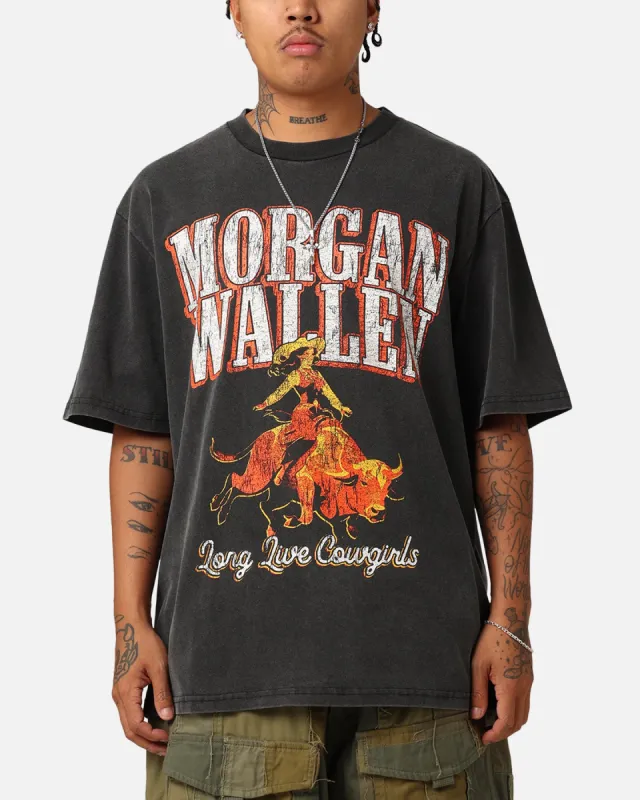 Morgan Wallen Long Live Cowgirls T-Shirt Washed Black sold by Culture Kings