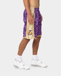 Mitchell & Ness Los Angeles Lakers CNY 4.0 Swingman Shorts Purple sold by Culture Kings