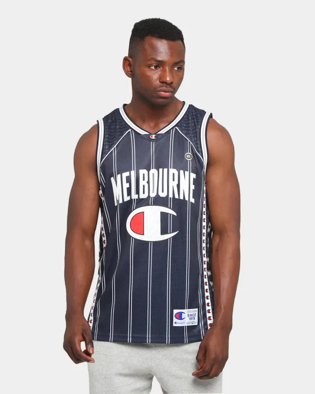 Champion Melbourne United Off-Court NBL Jersey Black/White made by Culture Kings