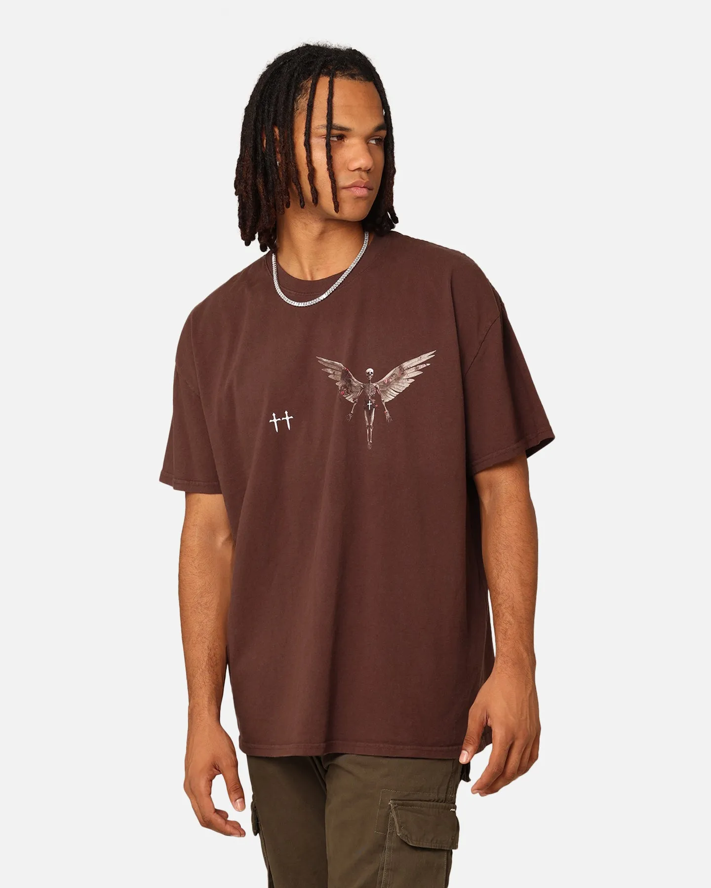 Saint Morta Momento Mori T-Shirt Dark Brown sold by Culture Kings product image thumbnail 2