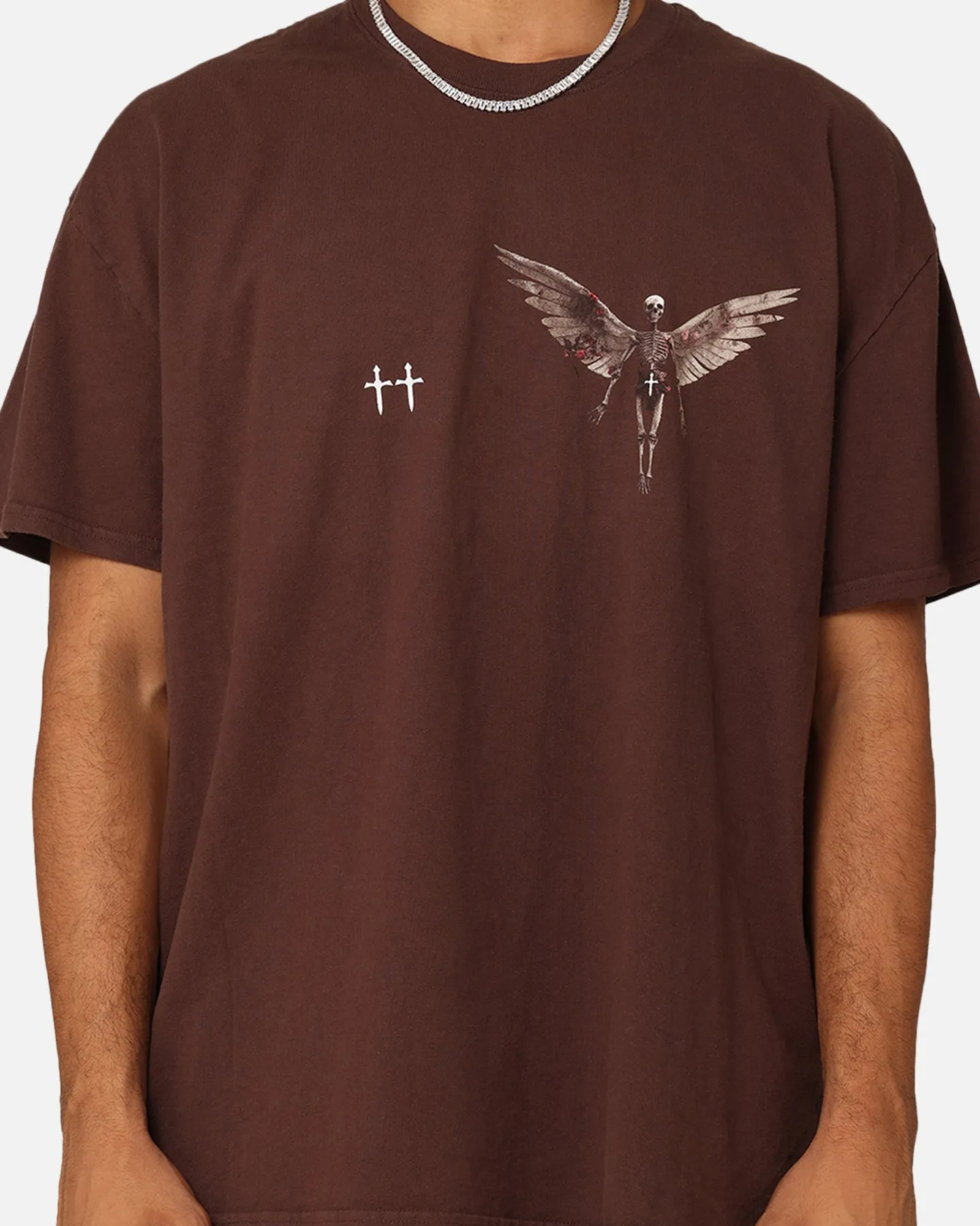 Saint Morta Momento Mori T-Shirt Dark Brown sold by Culture Kings product image thumbnail 4