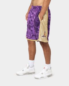 Mitchell & Ness Los Angeles Lakers CNY 4.0 Swingman Shorts Purple sold by Culture Kings