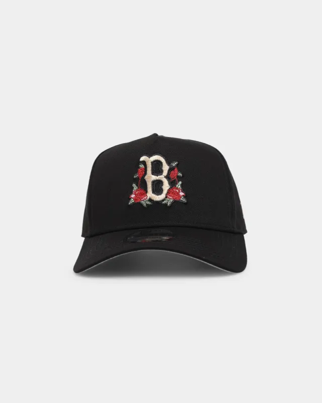 New Era Boston Red Sox 'Floral Logo' 9FORTY K-Frame Snapback Black/Floral sold by Culture Kings