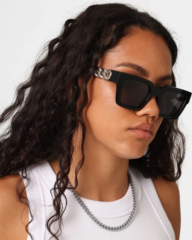 Nuqe Hypnotize Sunglasses Black/Silver sold by Culture Kings