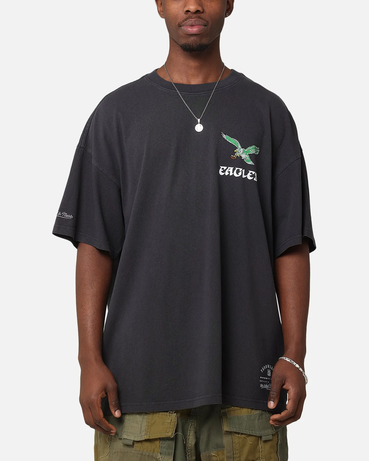 Mitchell & Ness Philadelphia Eagles 'Alter Ego' Flames T-Shirt Faded Black sold by Culture Kings product image thumbnail 2