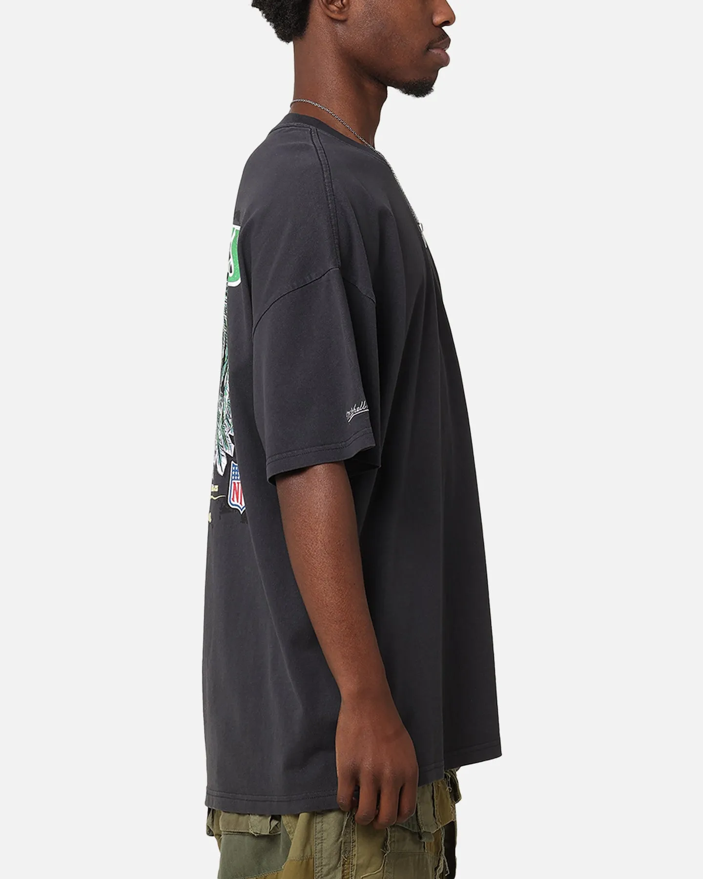 Mitchell & Ness Philadelphia Eagles 'Alter Ego' Flames T-Shirt Faded Black sold by Culture Kings product image thumbnail 5