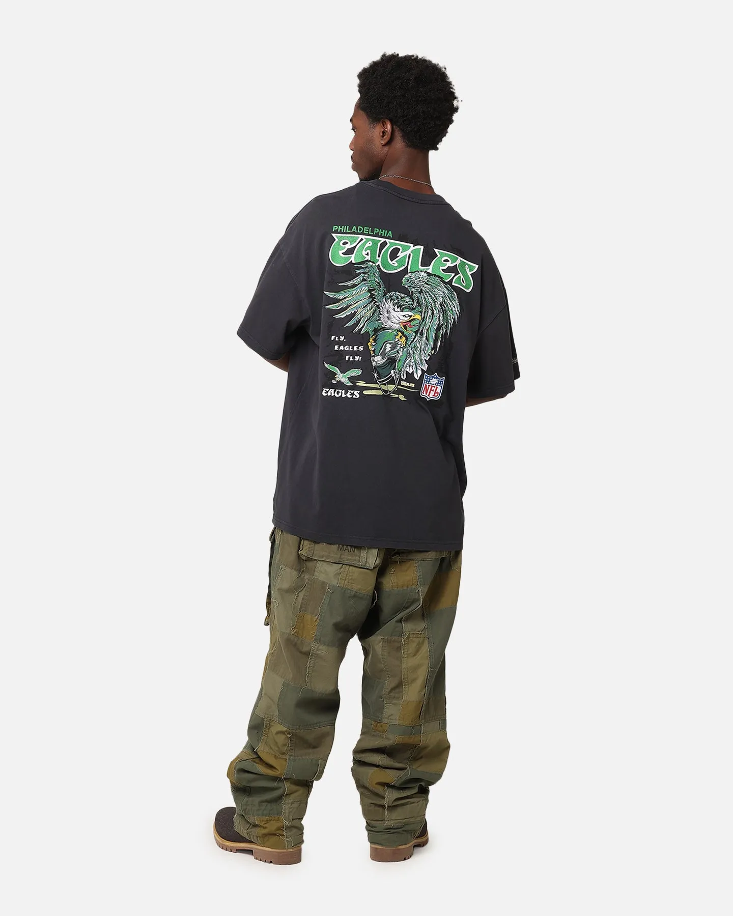 Mitchell & Ness Philadelphia Eagles 'Alter Ego' Flames T-Shirt Faded Black sold by Culture Kings product image thumbnail 3