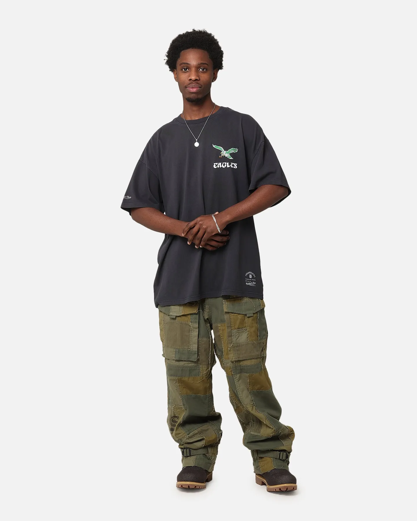 Mitchell & Ness Philadelphia Eagles 'Alter Ego' Flames T-Shirt Faded Black sold by Culture Kings product image thumbnail 4