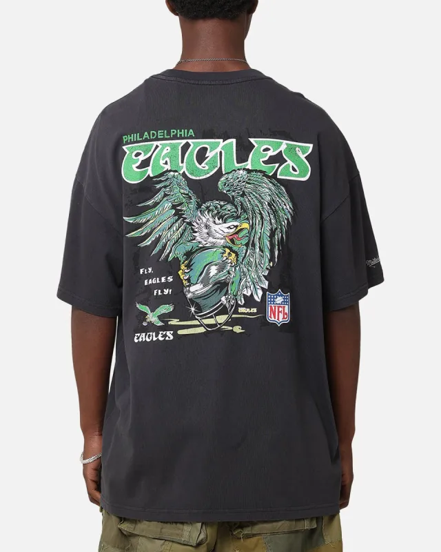 Mitchell & Ness Philadelphia Eagles 'Alter Ego' Flames T-Shirt Faded Black sold by Culture Kings