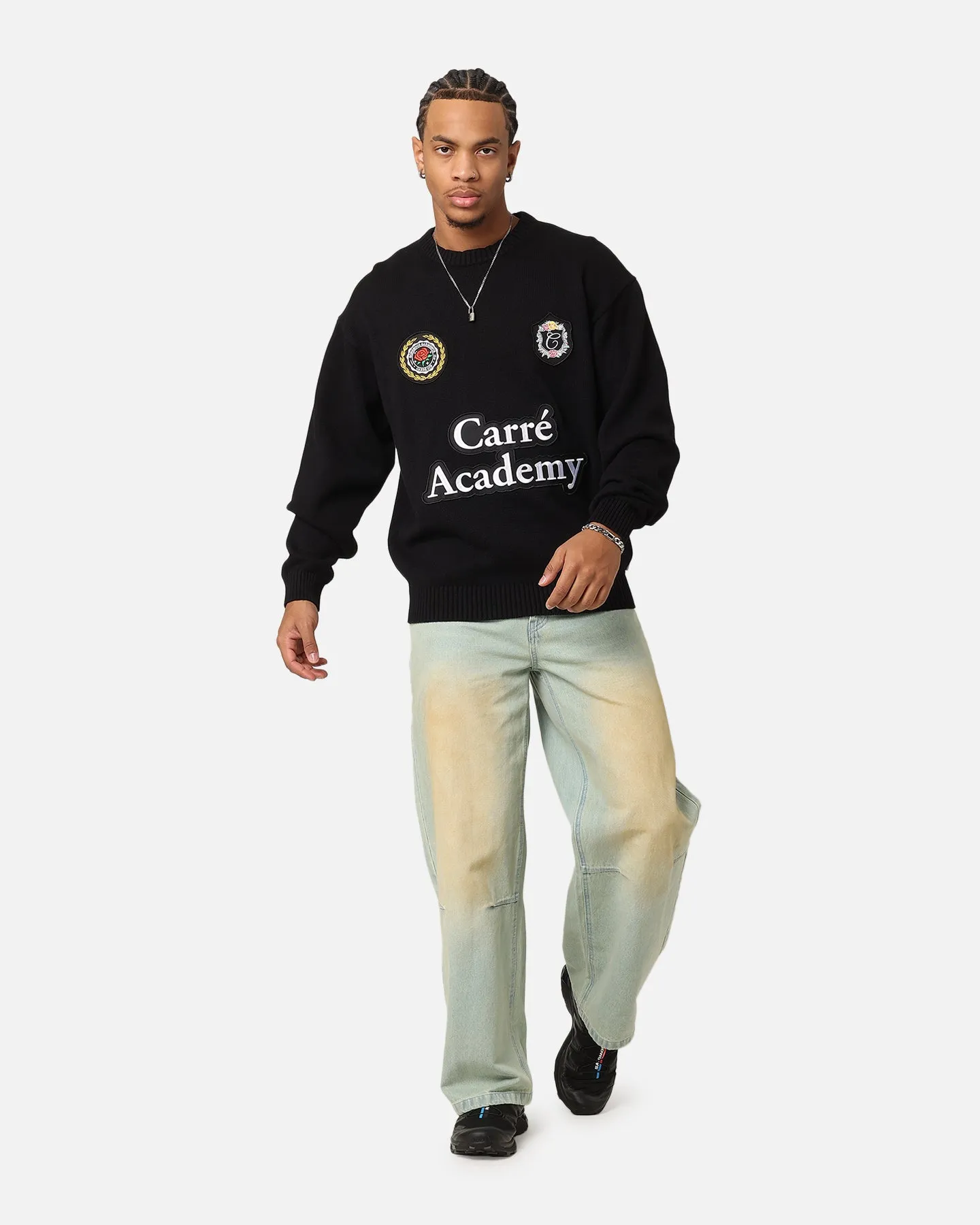 Carre Academy Knitted Sweater Black sold by Culture Kings product image thumbnail 3
