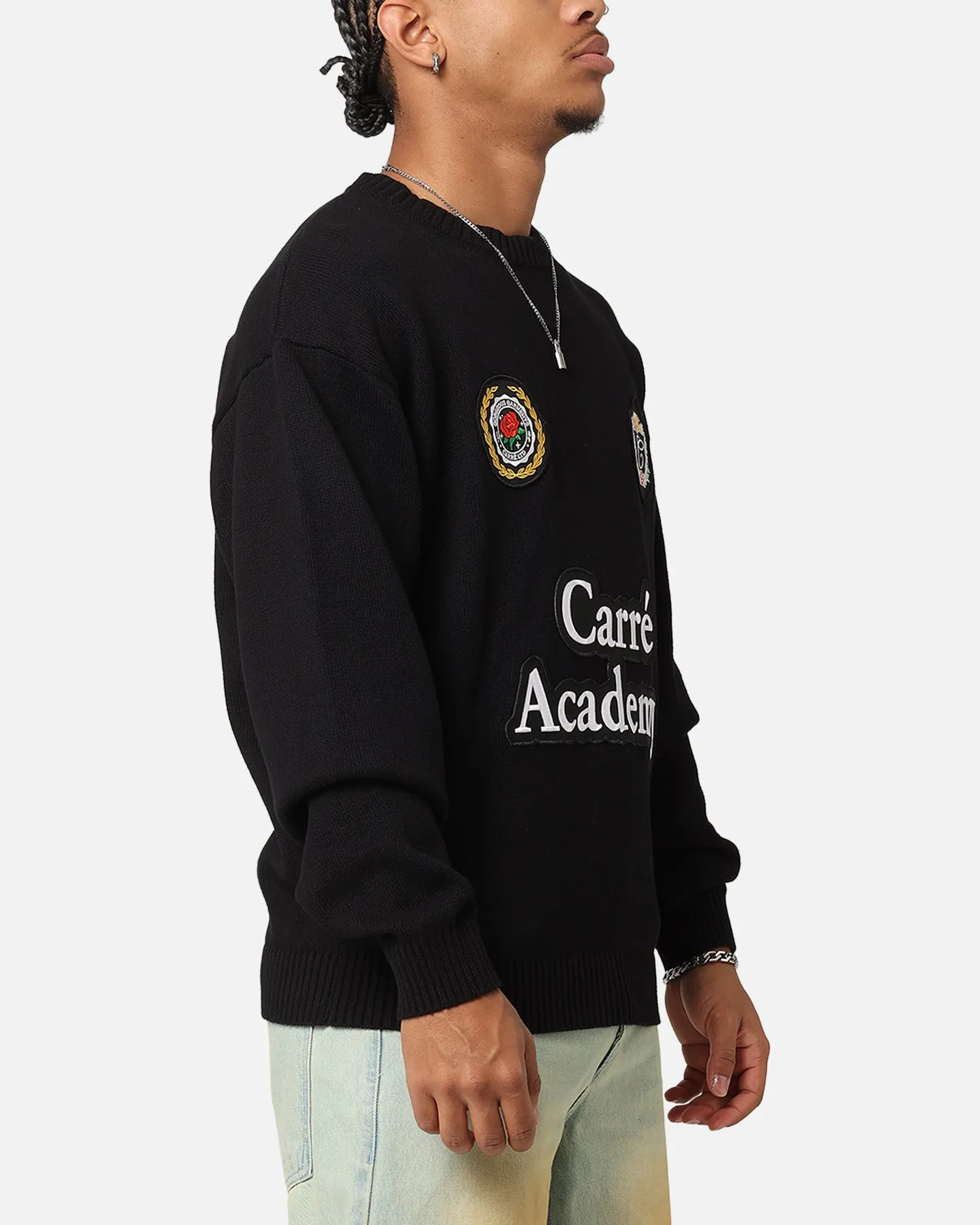 Carre Academy Knitted Sweater Black sold by Culture Kings product image thumbnail 5