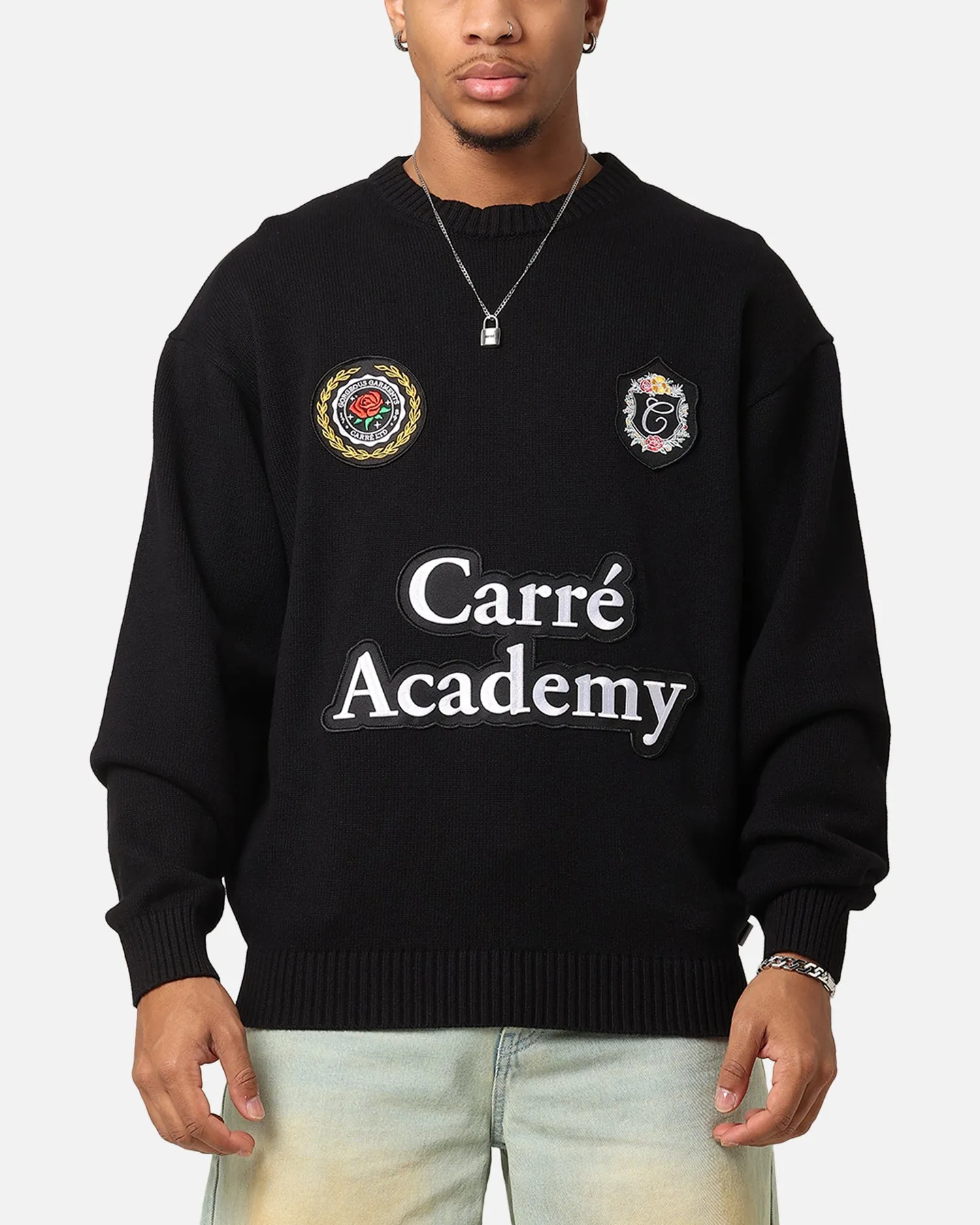Carre Academy Knitted Sweater Black sold by Culture Kings