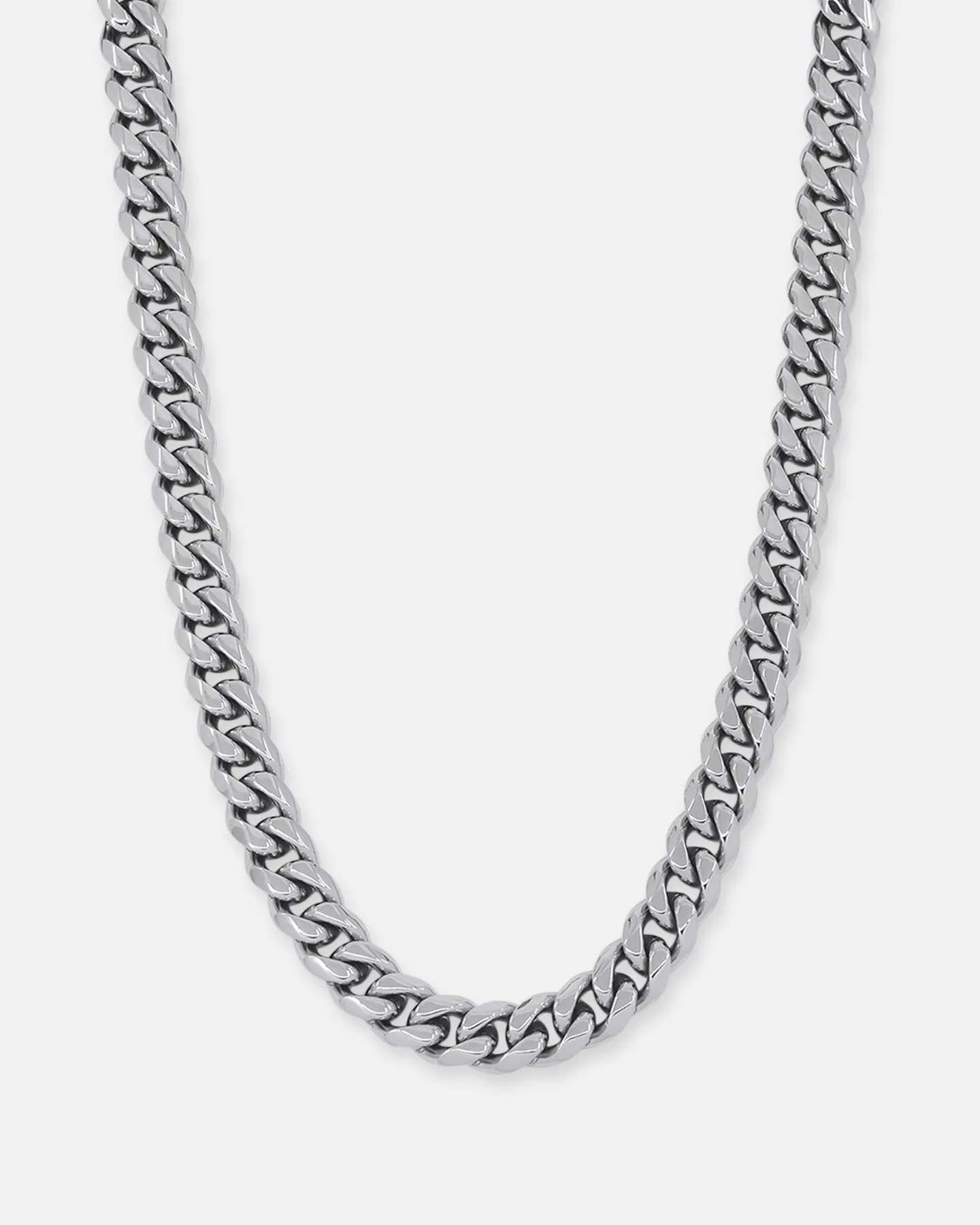 Saint Morta 10mm Cuban Chain White Gold sold by Culture Kings