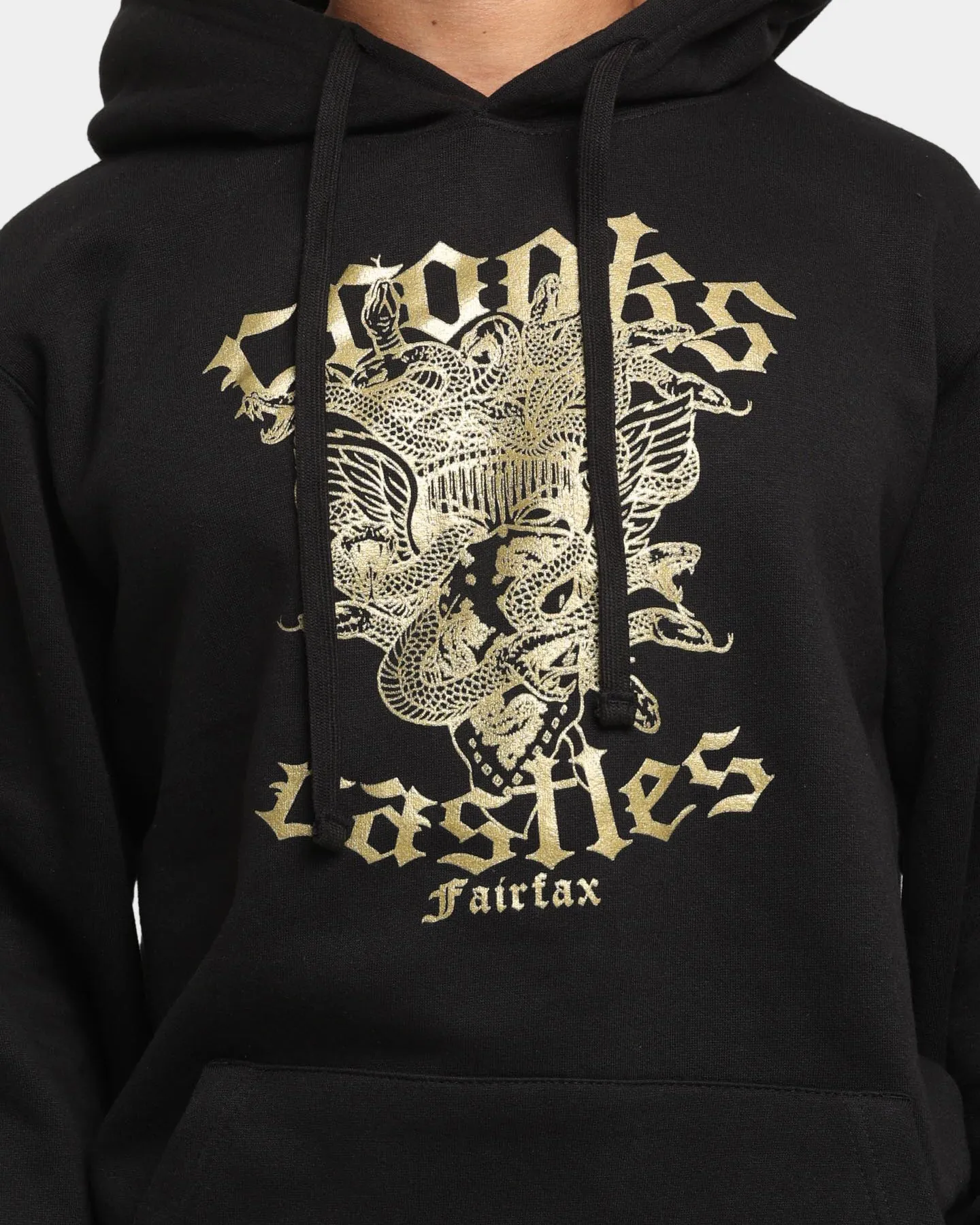 Crooks & Castles Medusa Gothic Hoodie Black sold by Culture Kings product image thumbnail 3