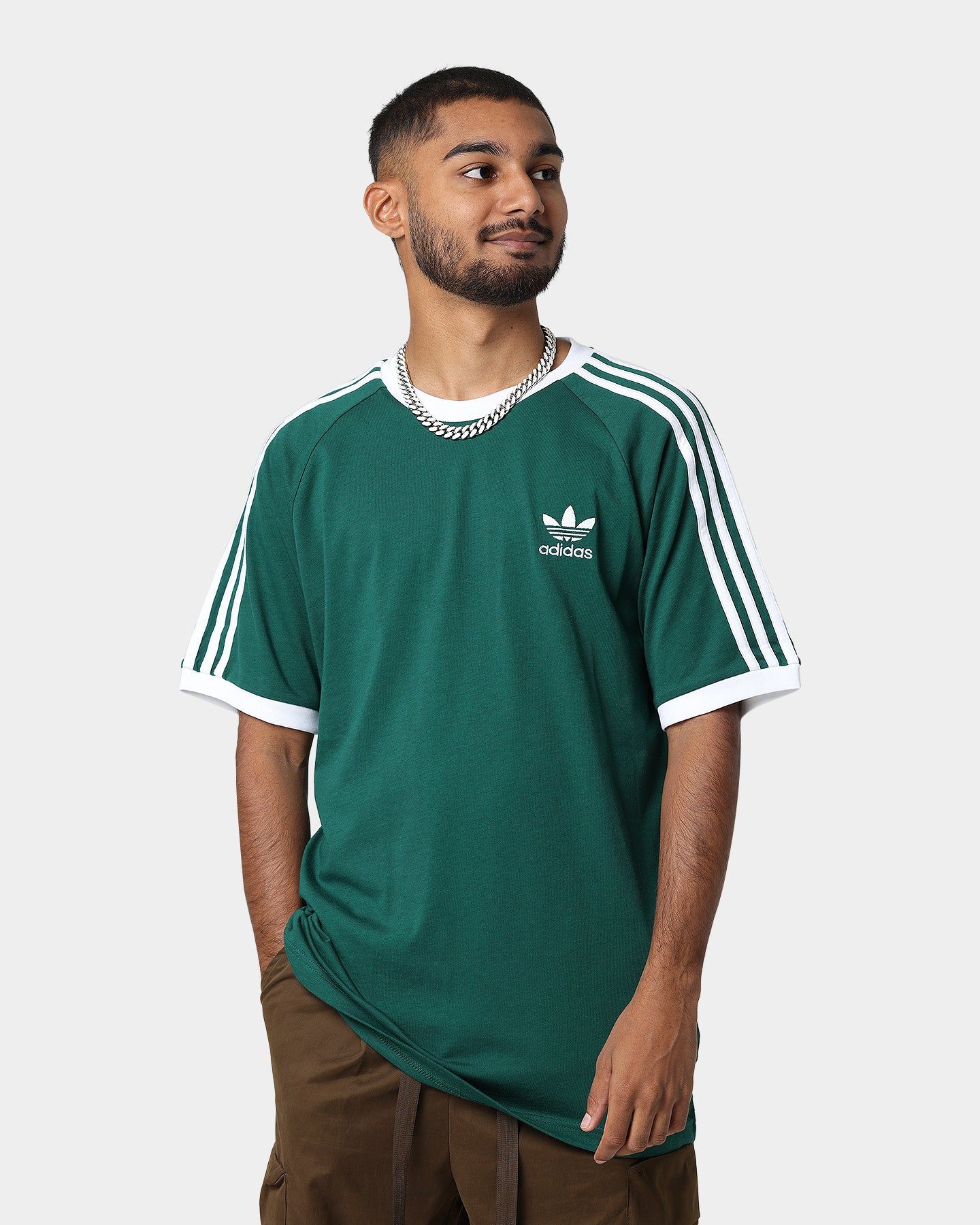 Adidas Adicolor Classic 3-Stripes T-Shirt Collegiate Green sold by Culture Kings