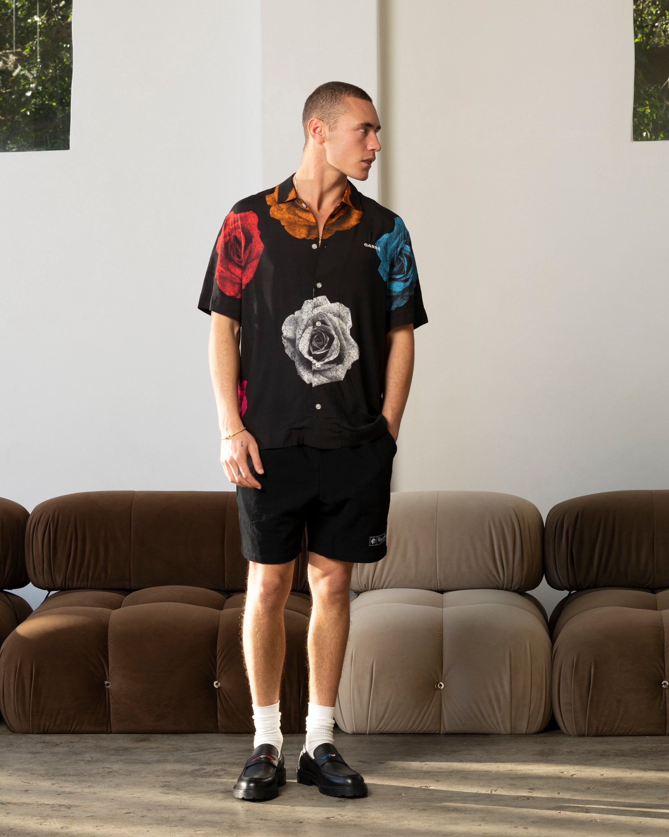 Carré Rose Bunch Button Up Shirt Black sold by Culture Kings product image thumbnail 2