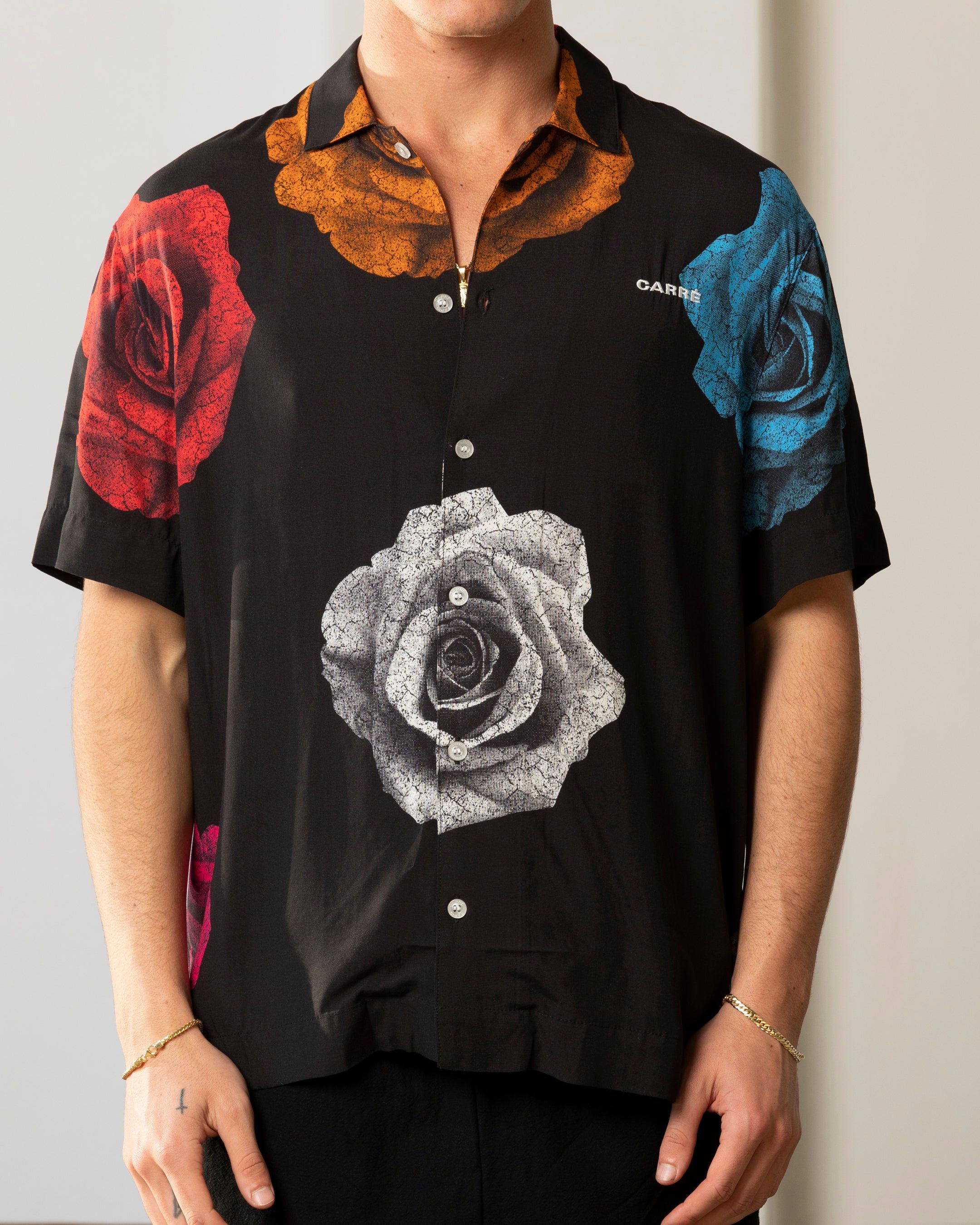 Carré Rose Bunch Button Up Shirt Black sold by Culture Kings product image thumbnail 3