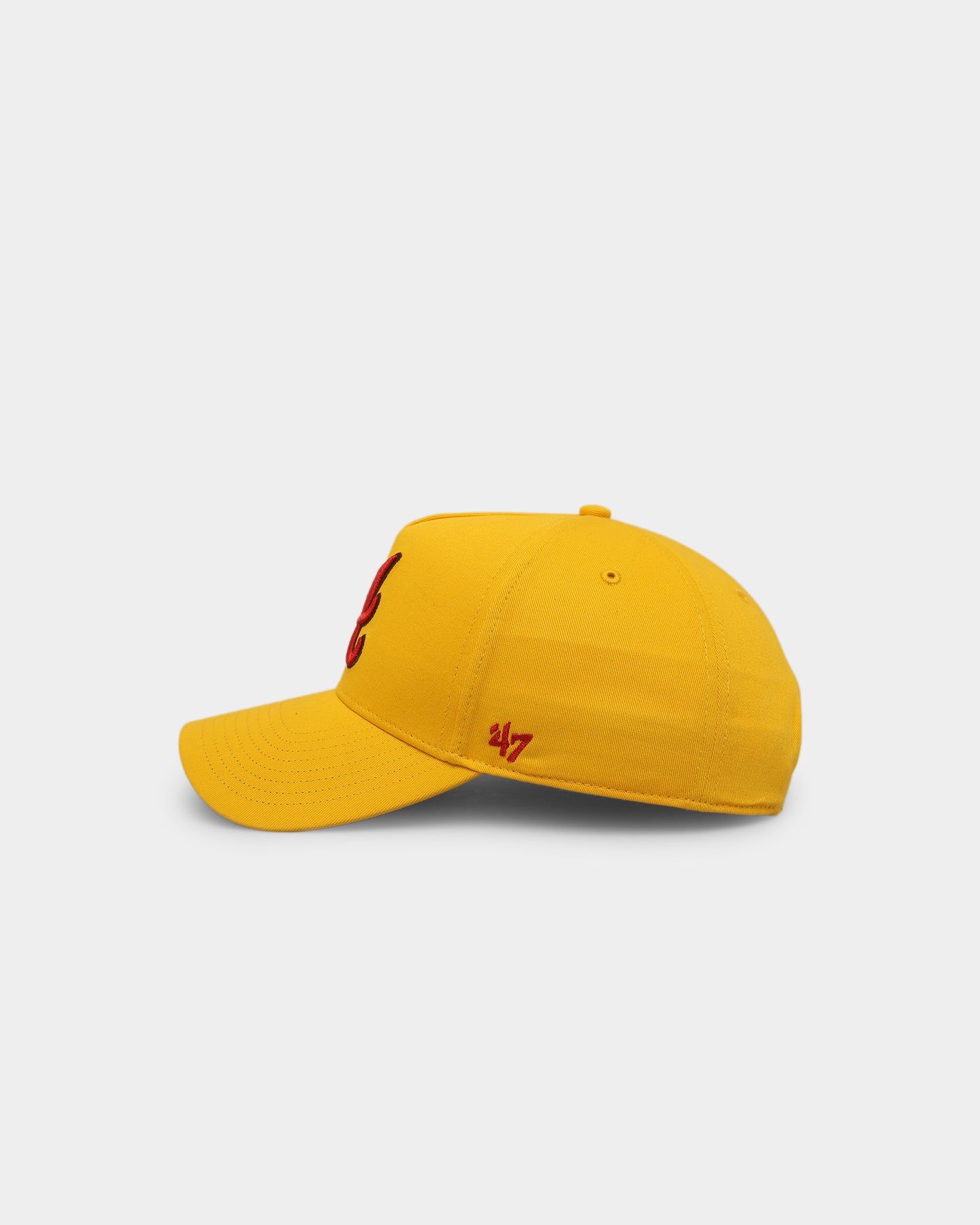 47 Brand Atlanta Braves 'Mustard & Ketchup' Sure Shot MVP DT Snapback Yellow/Red sold by Culture Kings product image thumbnail 4