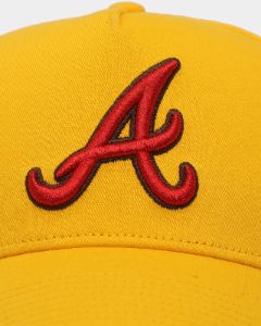 47 Brand Atlanta Braves 'Mustard & Ketchup' Sure Shot MVP DT Snapback Yellow/Red sold by Culture Kings