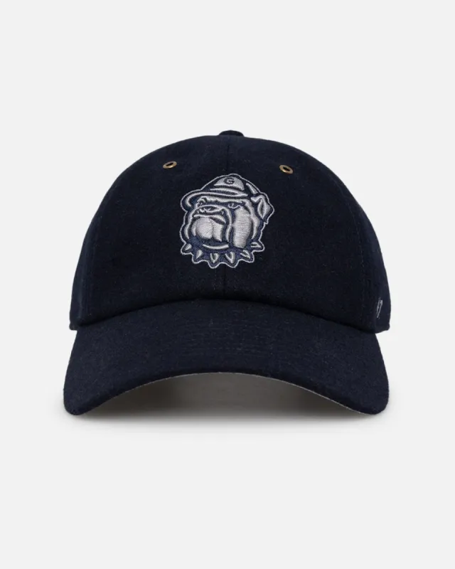 47 Brand Georgetown Hoyas Wooly Clean Up Strapback Navy sold by Culture Kings