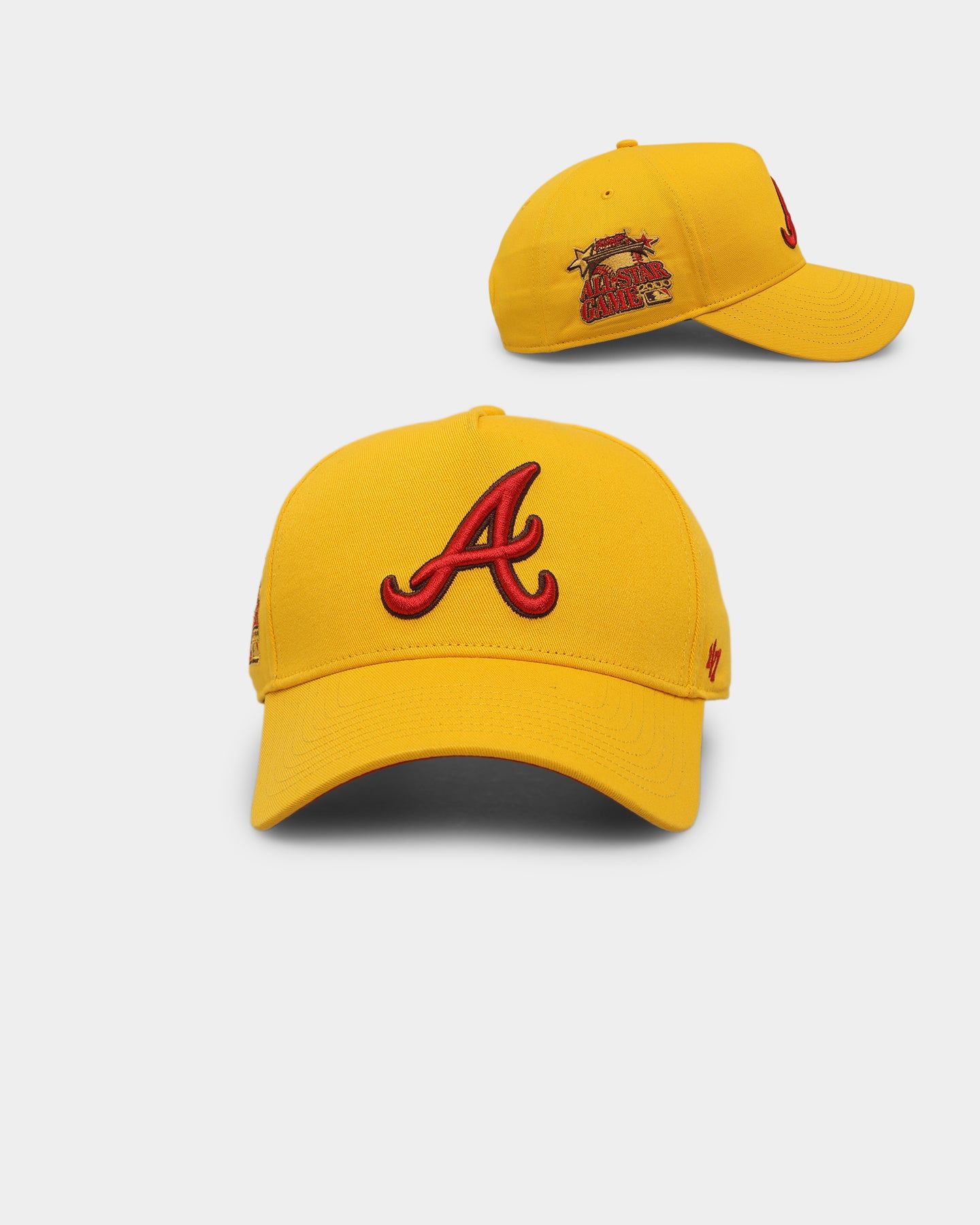47 Brand Atlanta Braves 'Mustard & Ketchup' Sure Shot MVP DT Snapback Yellow/Red sold by Culture Kings
