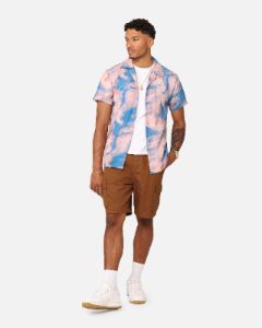 XXIII Distorted Button Up Shirt Pink/Blue sold by Culture Kings