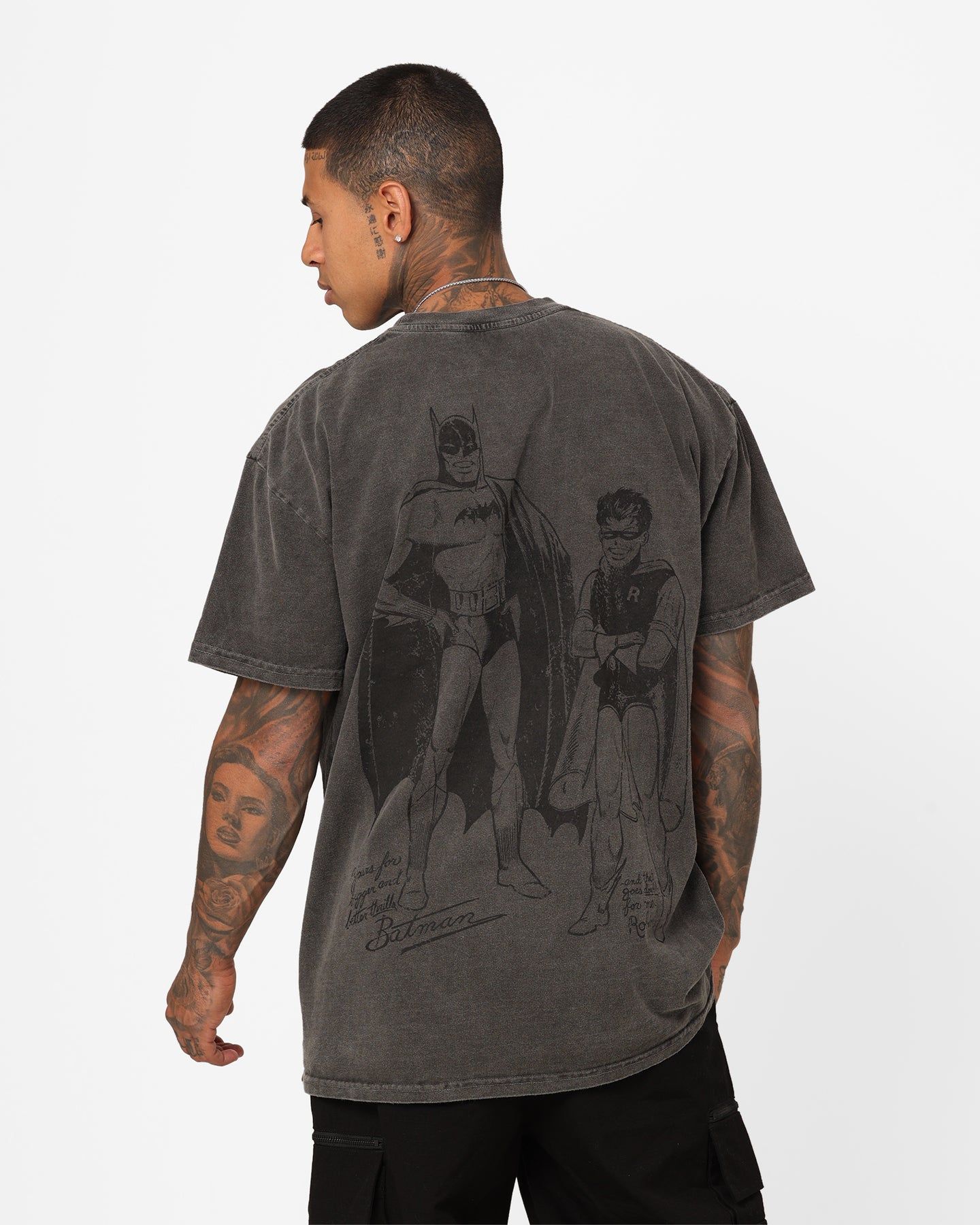 Goat Crew X DC Batman Issue #01 Noir Heavyweight Vintage T-Shirt Black Wash sold by Culture Kings product image thumbnail 2