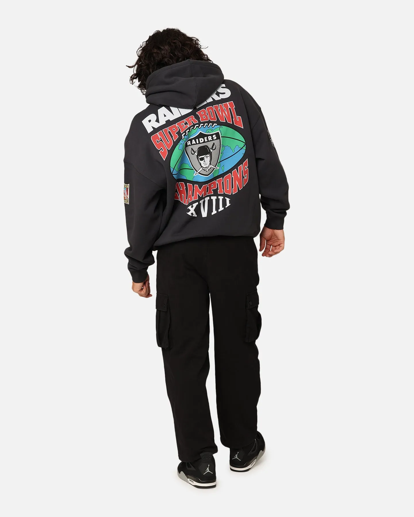 Mitchell & Ness Los Angeles Raiders Super Bowl World Hoodie Faded Black sold by Culture Kings product image thumbnail 3