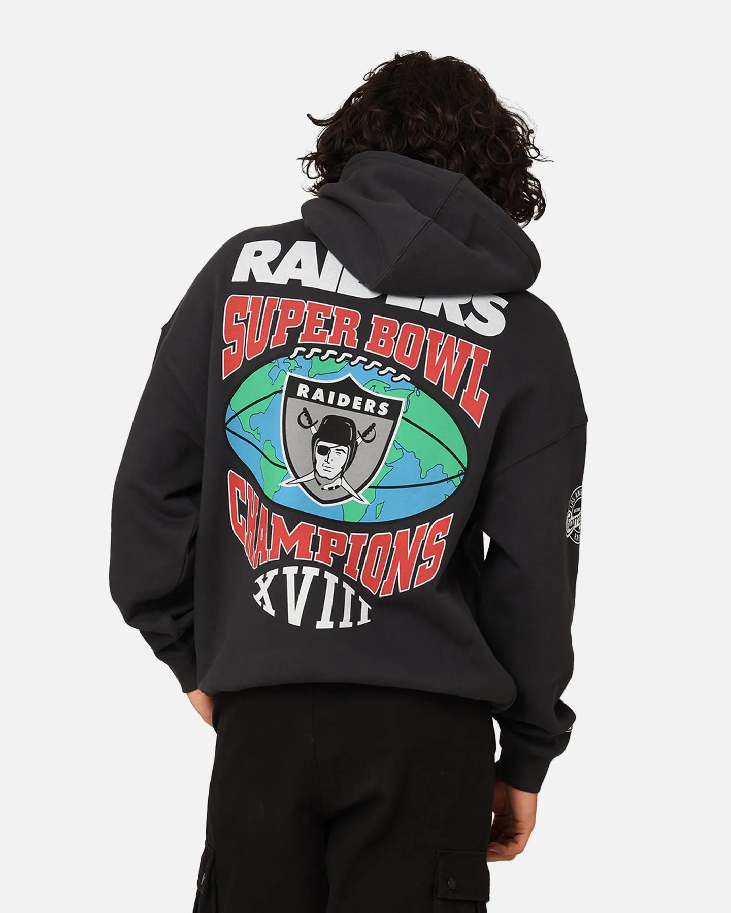 Mitchell & Ness Los Angeles Raiders Super Bowl World Hoodie Faded Black sold by Culture Kings