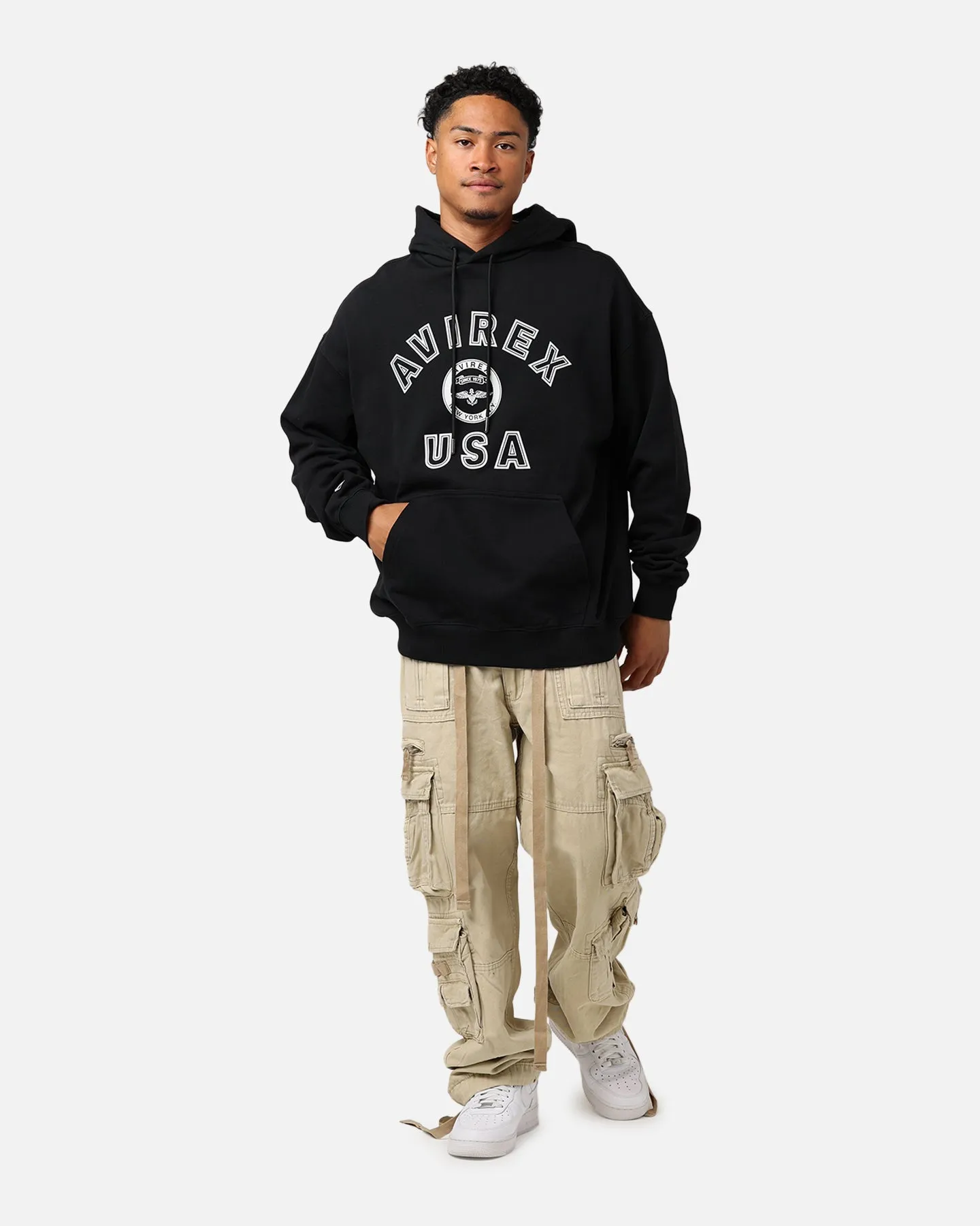 Avirex Stadium Hoodie Black sold by Culture Kings product image thumbnail 3