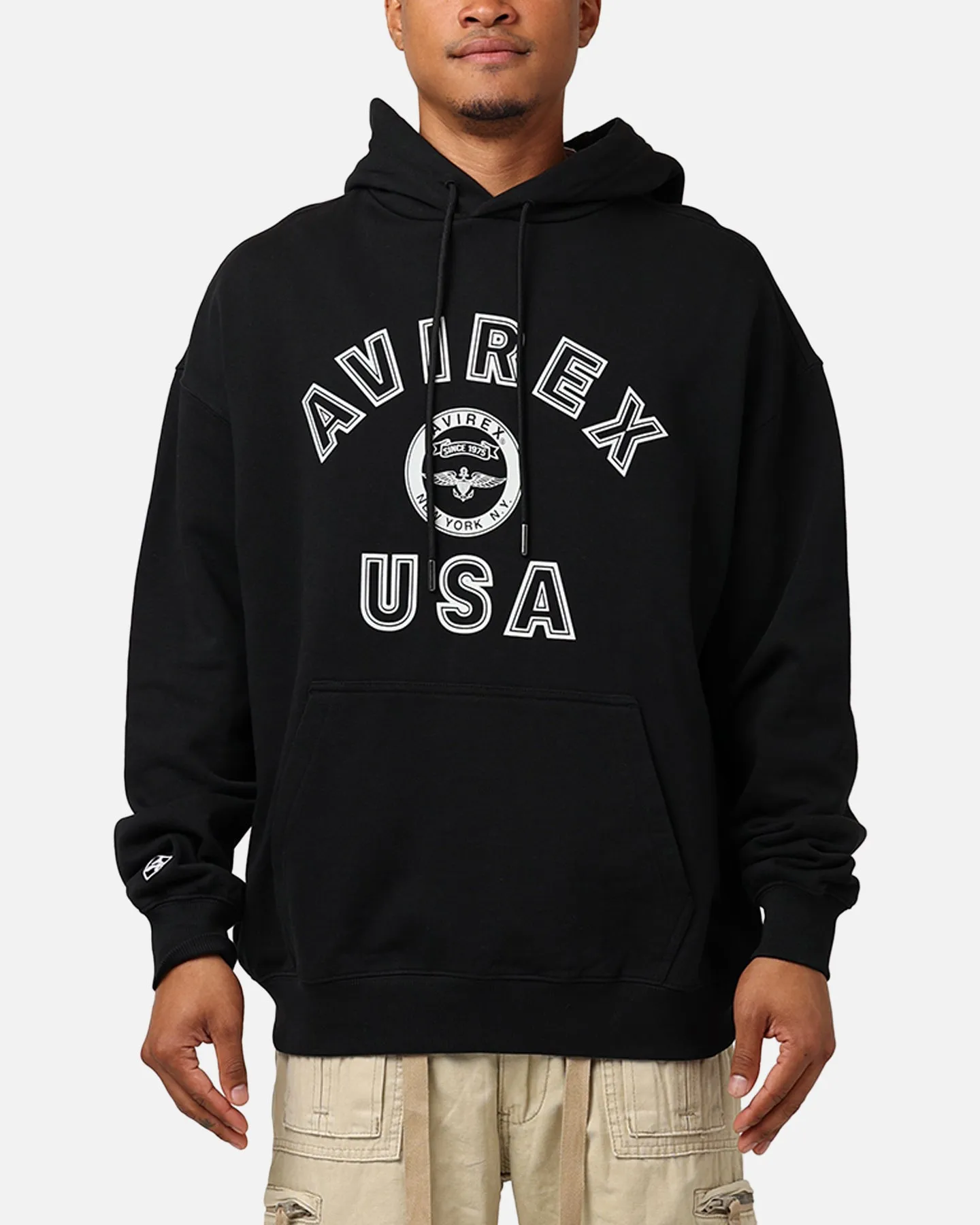 Avirex Stadium Hoodie Black sold by Culture Kings
