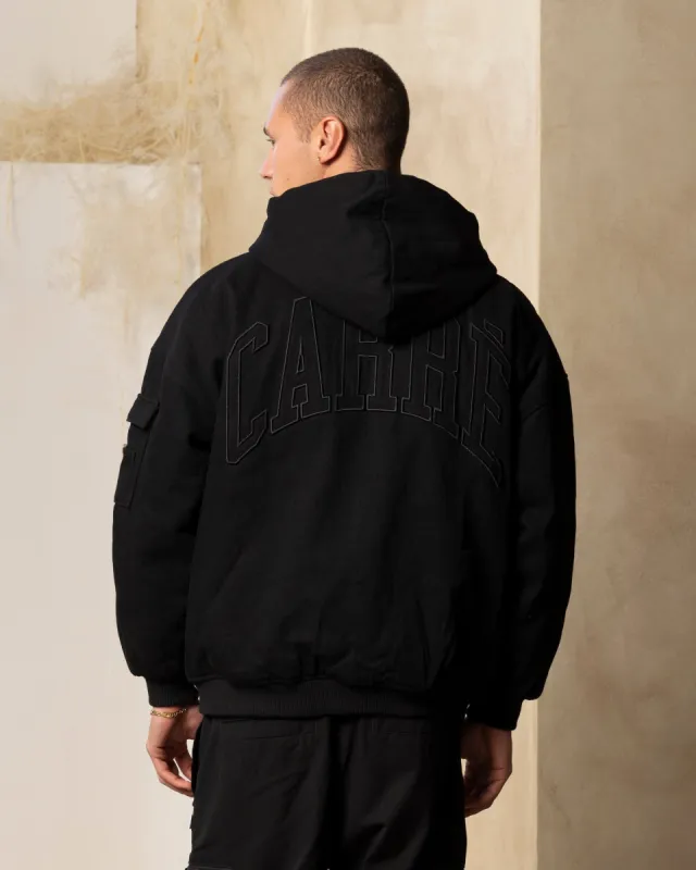 Carre Arch Work Bomber Jacket Washed Black sold by Culture Kings