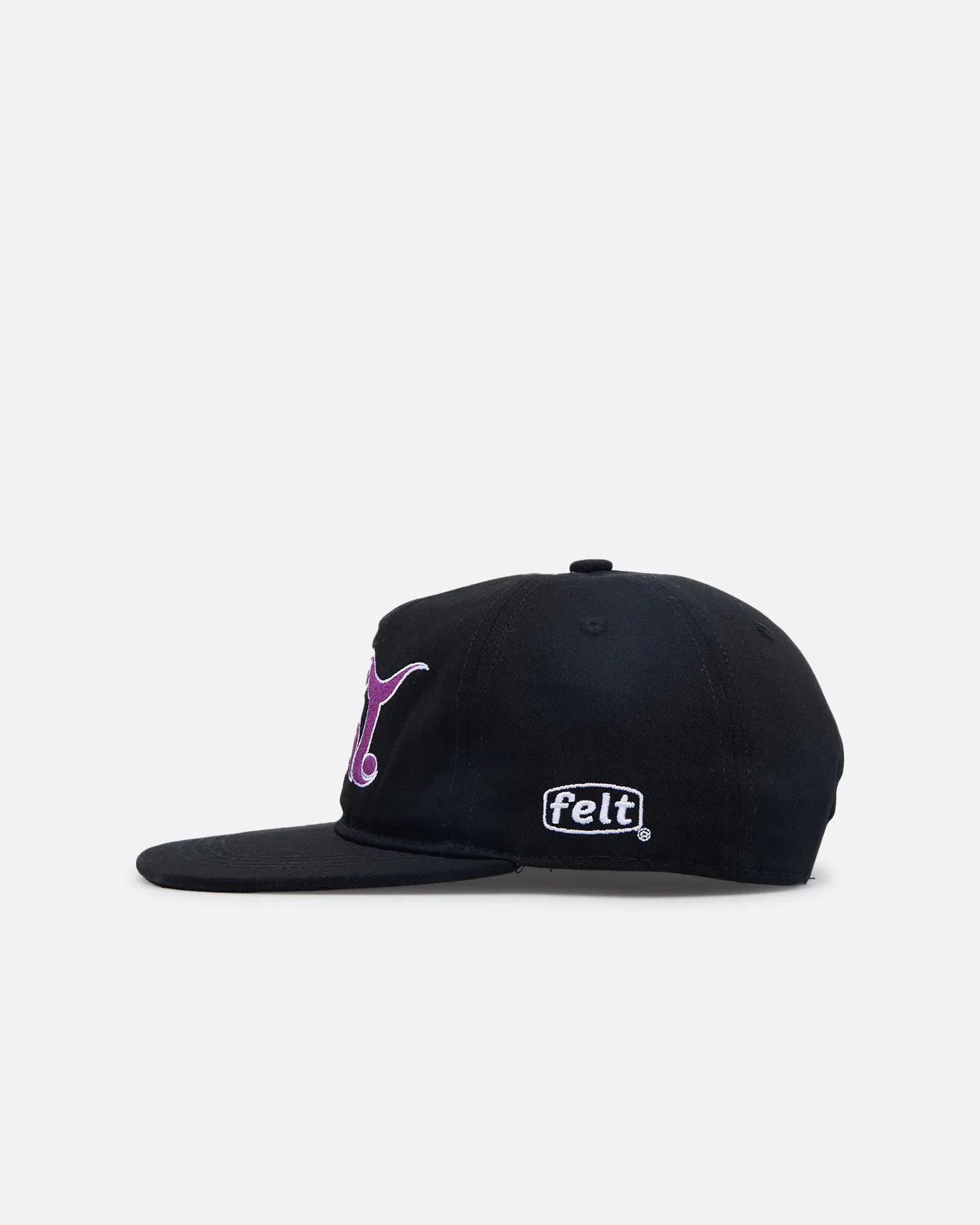 Felt Circle Pit 6 Panel Snapback Hat Black sold by Culture Kings product image thumbnail 4