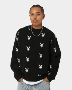 Playboy By CK Bunny Knit Sweater Black sold by Culture Kings
