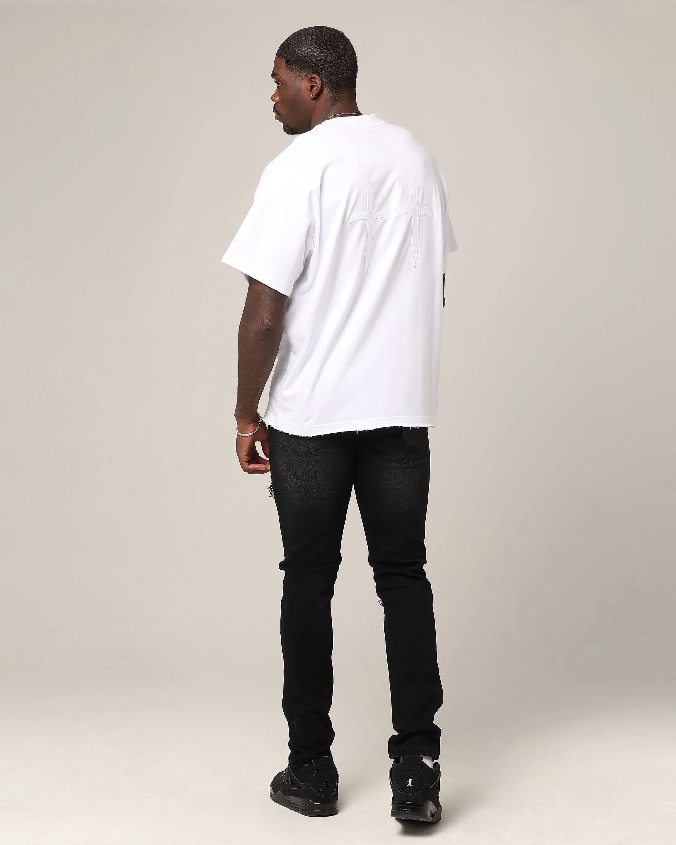 Saint Morta Dark Days Praetor T-Shirt White/White sold by Culture Kings product image thumbnail 3