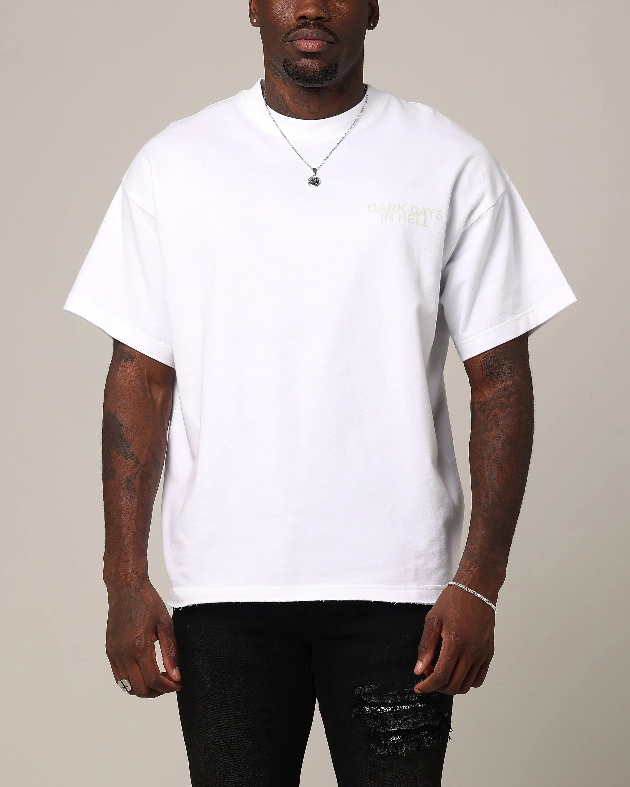 Saint Morta Dark Days Praetor T-Shirt White/White sold by Culture Kings product image thumbnail 2