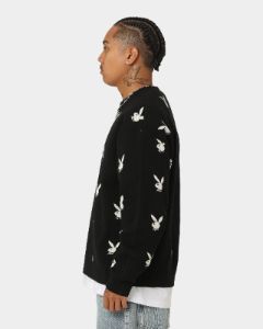 Playboy By CK Bunny Knit Sweater Black sold by Culture Kings