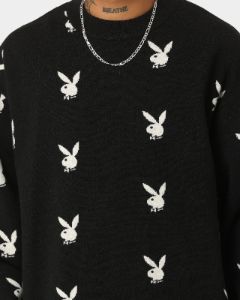 Playboy By CK Bunny Knit Sweater Black sold by Culture Kings