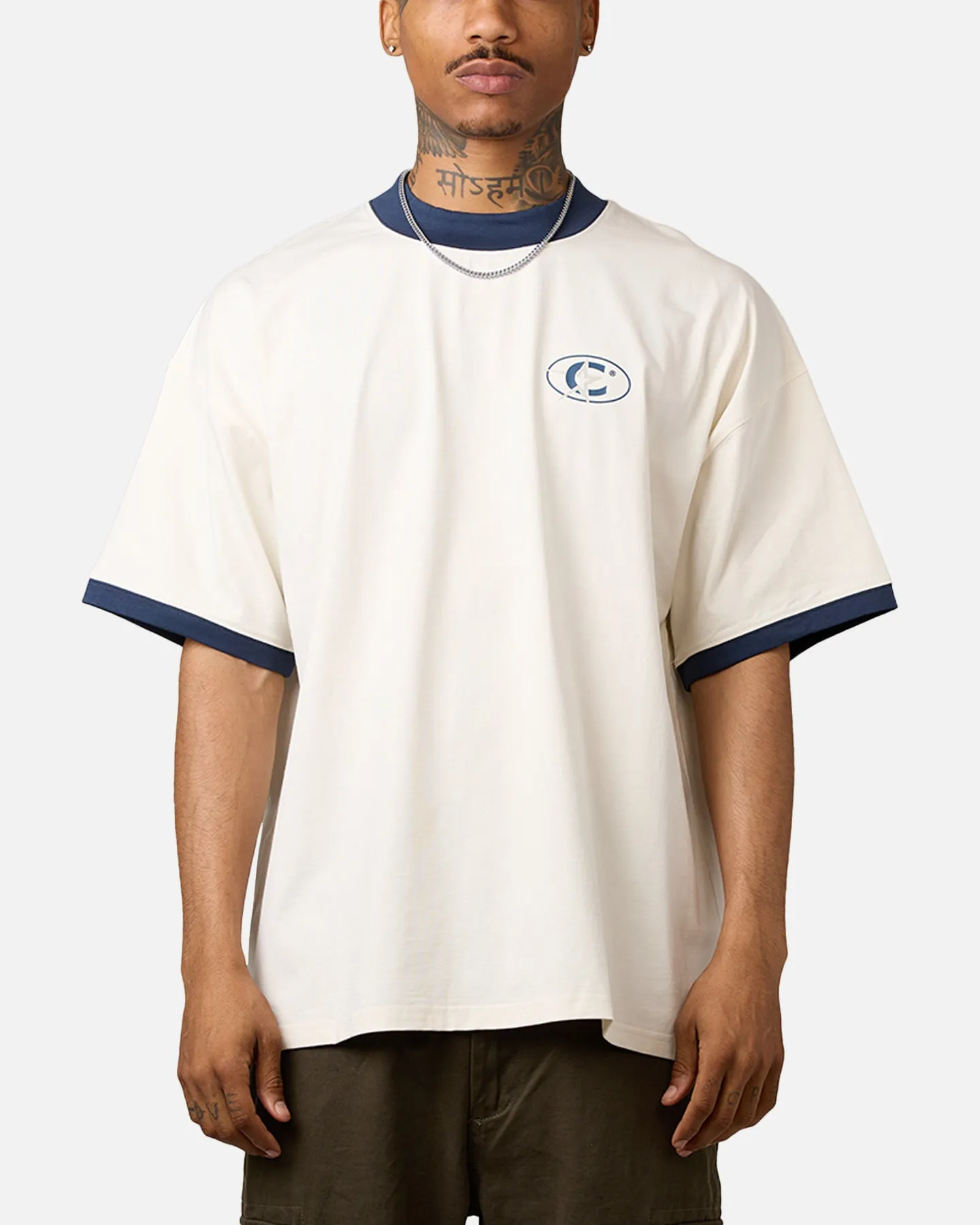 Carre C-Superstar Oversized Ringer T-Shirt Off White/Navy sold by Culture Kings product image thumbnail 2