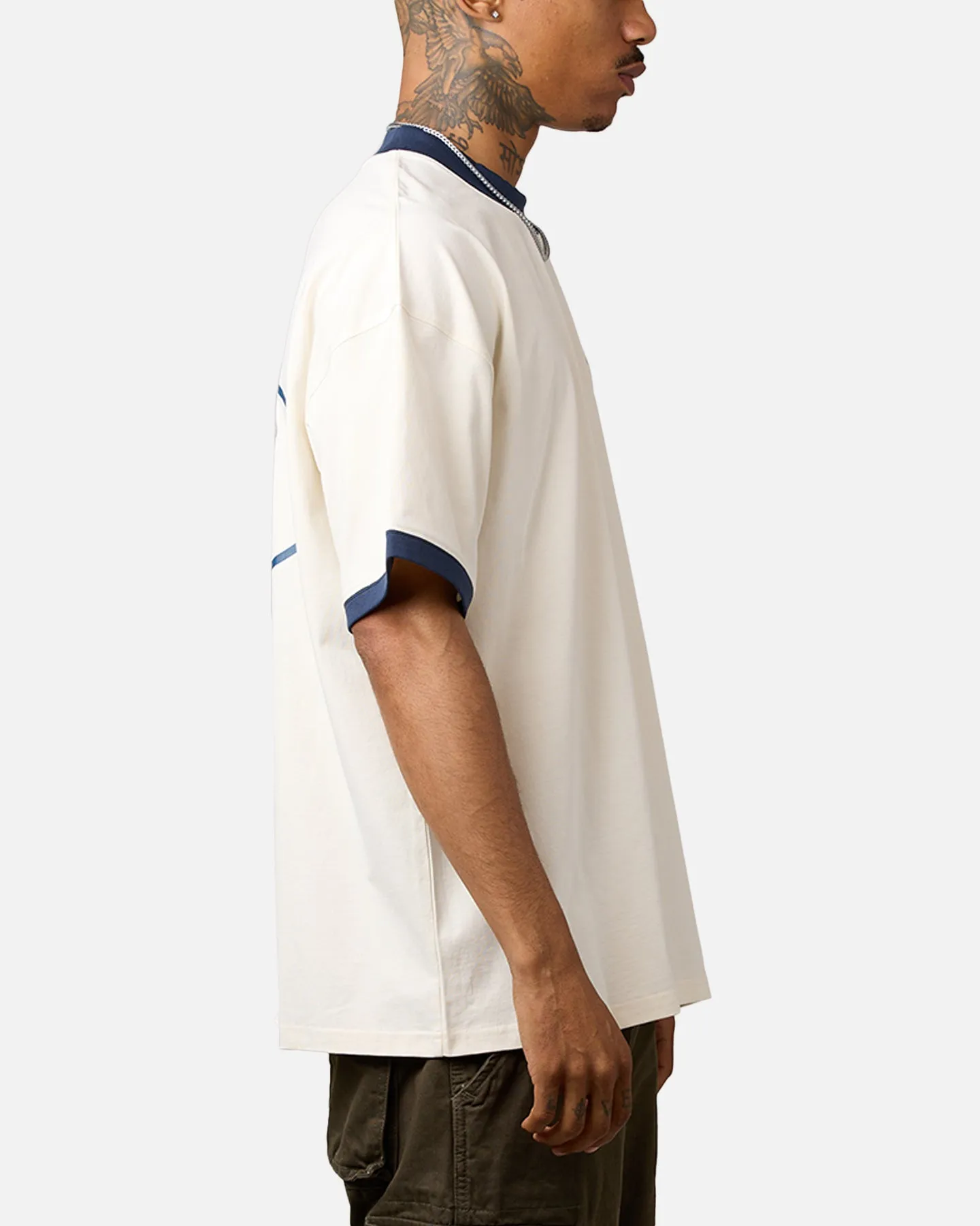 Carre C-Superstar Oversized Ringer T-Shirt Off White/Navy sold by Culture Kings product image thumbnail 4