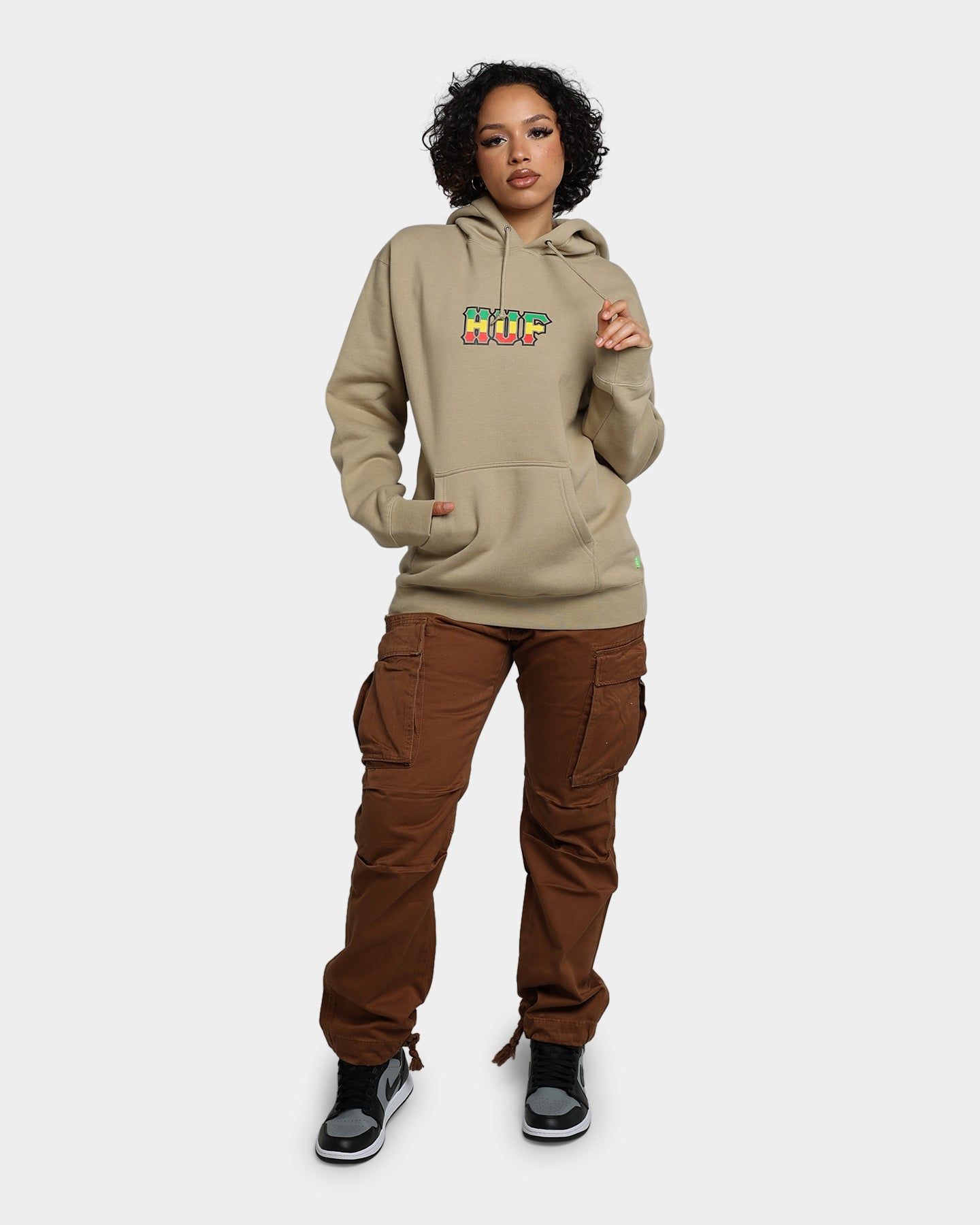 HUF Righteous Pullover Hoodie Tan sold by Culture Kings product image thumbnail 2
