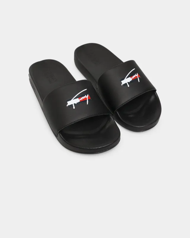 Tommy Jeans Signature Pool Slide Black sold by Culture Kings