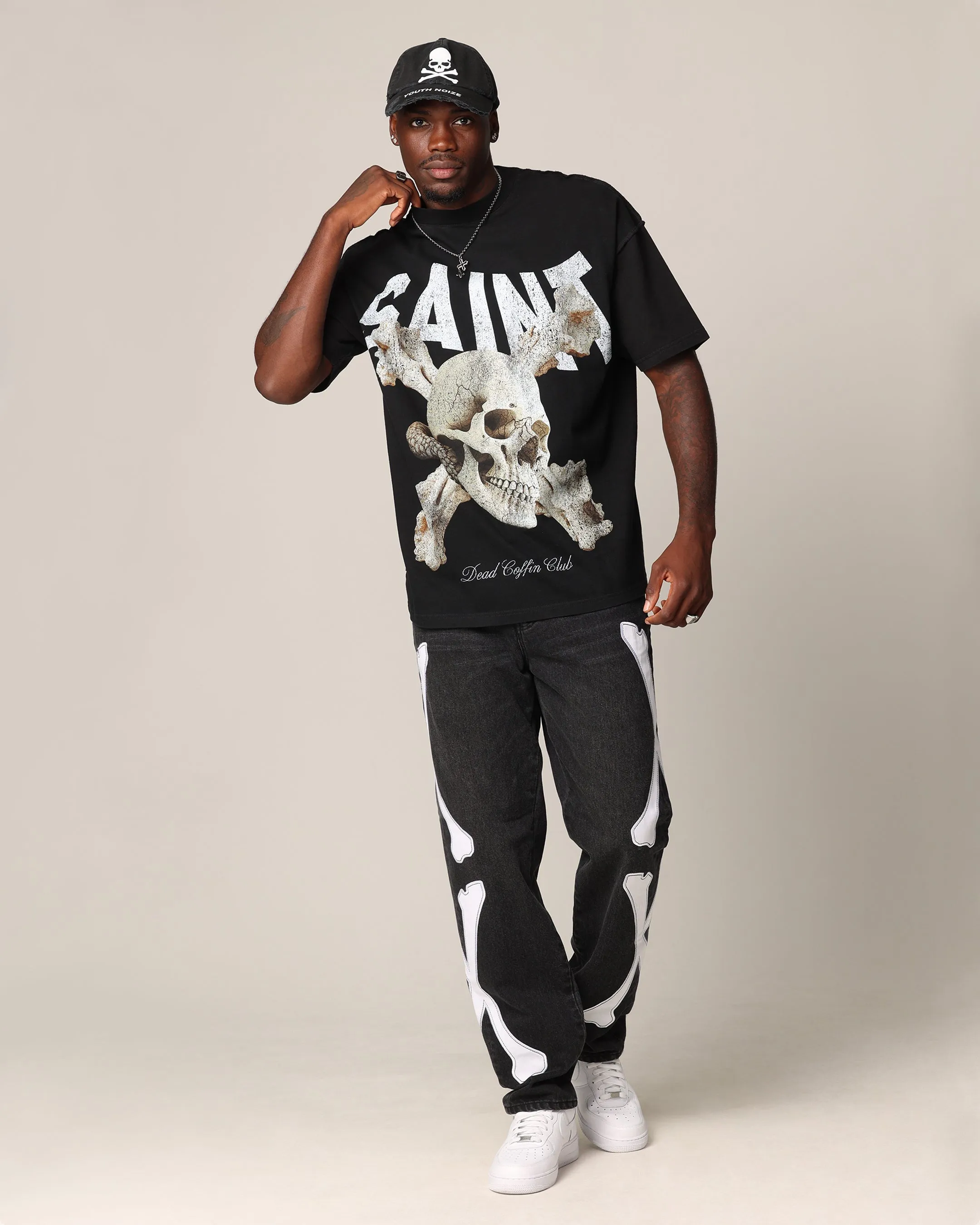 Saint Morta Dead Coffin Club Boxy T-Shirt Black sold by Culture Kings product image thumbnail 2