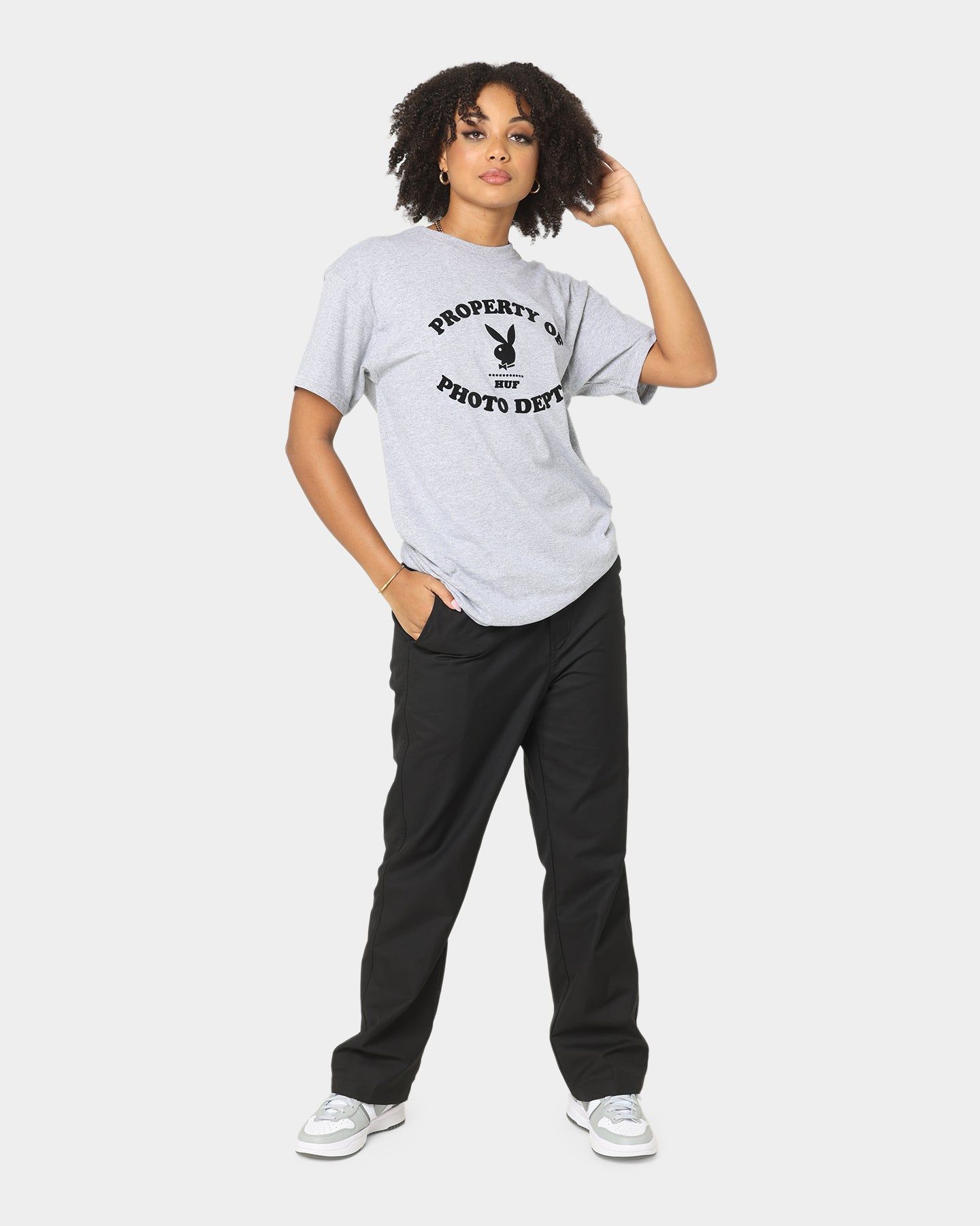 HUF X Playboy Photo Dept T-Shirt Grey Heather sold by Culture Kings product image thumbnail 2
