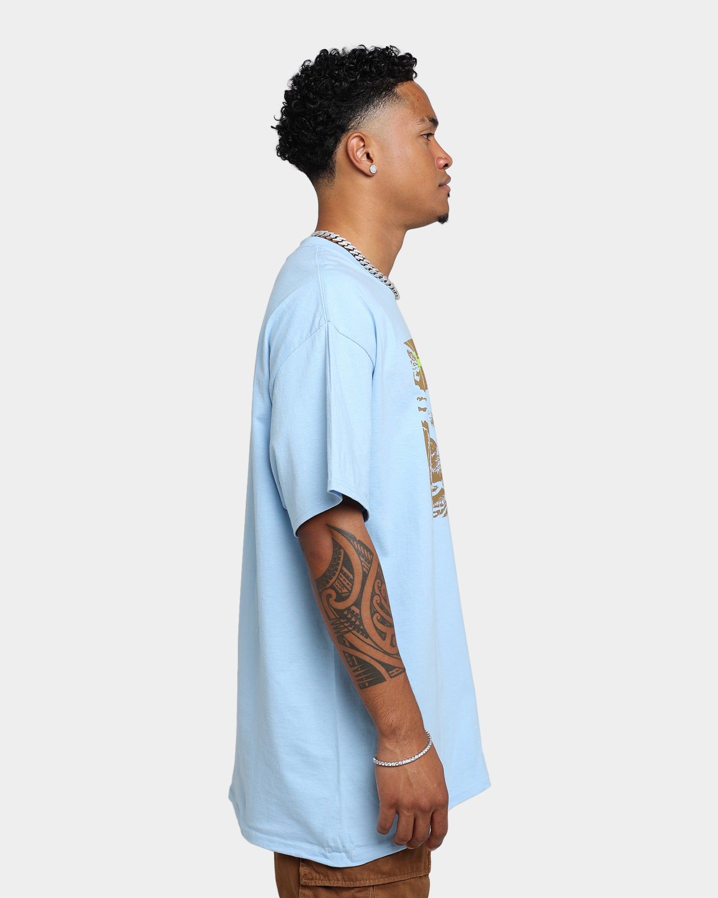HUF Que Como T-Shirt Light Blue sold by Culture Kings product image thumbnail 5