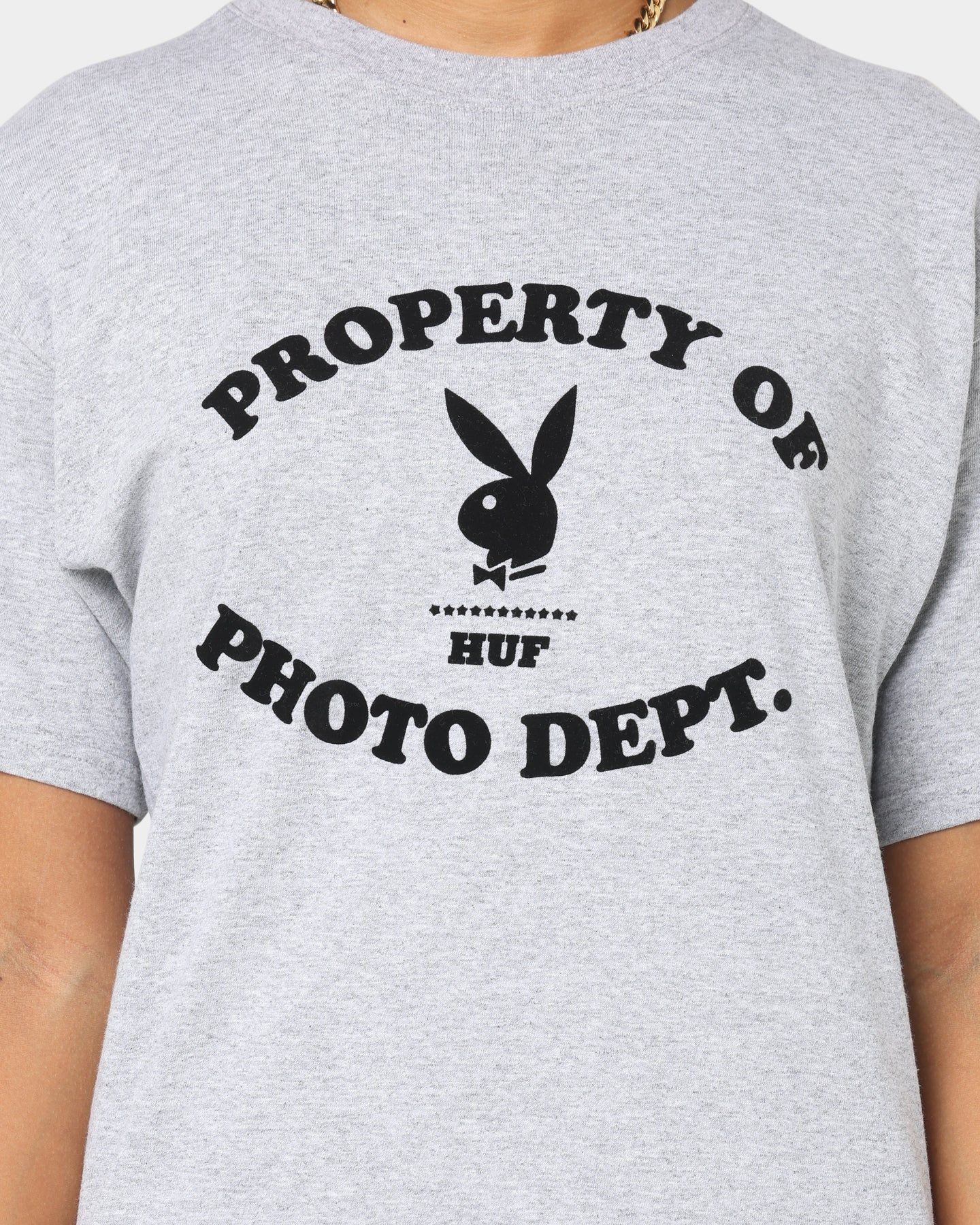 HUF X Playboy Photo Dept T-Shirt Grey Heather sold by Culture Kings product image thumbnail 3