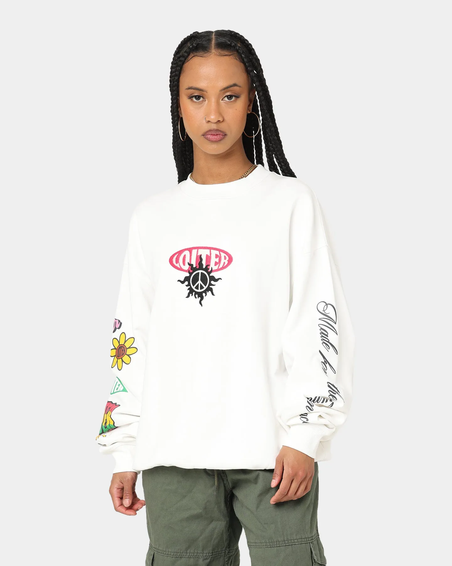Loiter Day Dream Crewneck Off White sold by Culture Kings